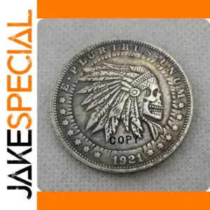 Skull Design Replica 1921 Morgan Coin