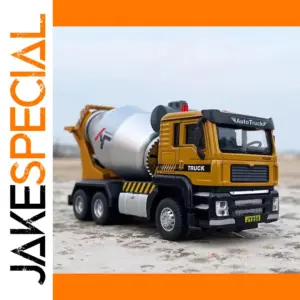 1/50 Scale Yellow Mixer Truck Toy Model