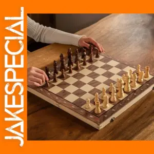 Magnetic Portable Folding Wooden Chess Set