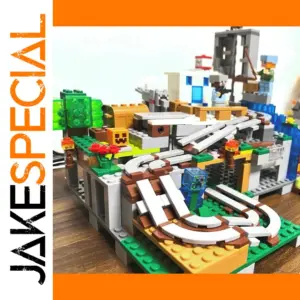 600PCS+ Building Blocks Village with Animals and Waterfall