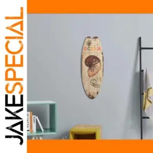 Vintage Wooden Surfboard Sign for Home Decor