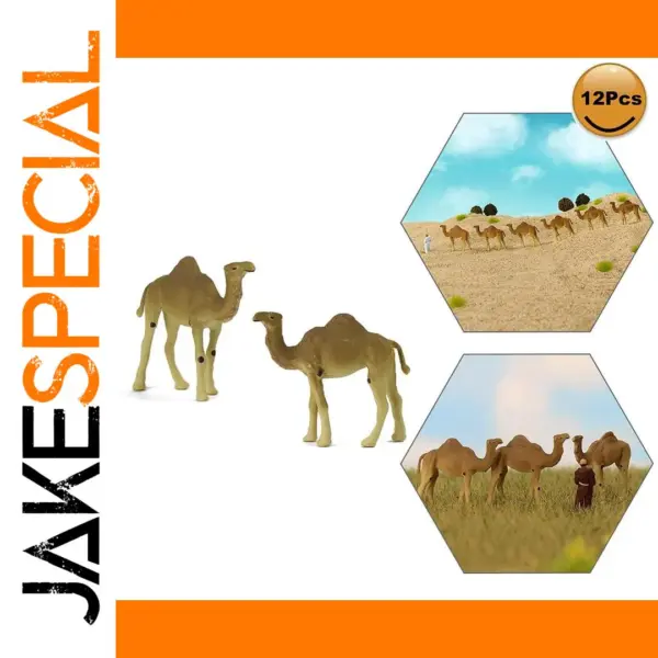 24pcs HO Scale Painted Camel Models