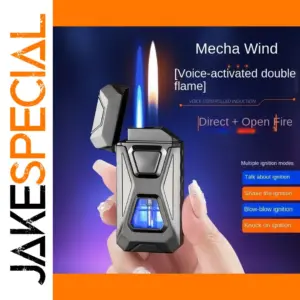 Voice Control Metal Windproof Cigar Lighter Jet Torch