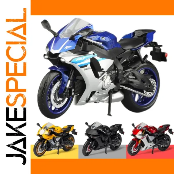1/12 Yamaha YZF-R1M Diecast Motorcycle Model