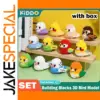 3D Cute Parrot Building Blocks Model