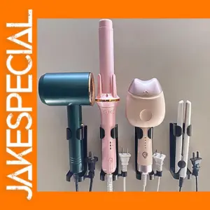 Wall Mounted Hair Curler and Straightener Holder