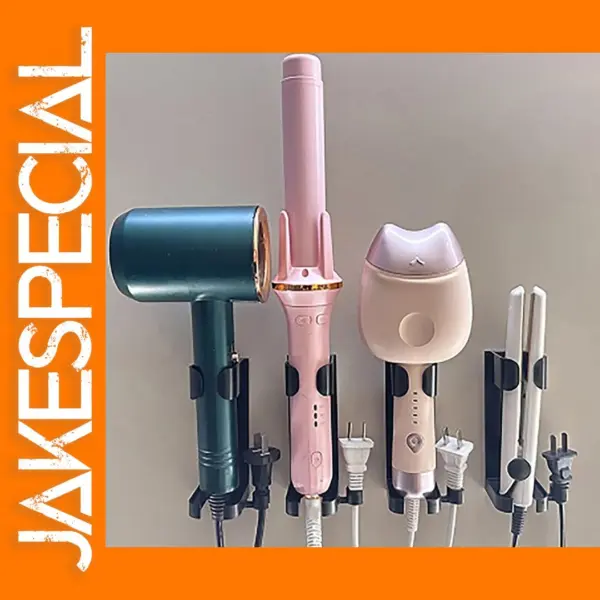 Wall Mounted Hair Curler and Straightener Holder