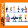 10pcs One Piece Anime Figures Luffy Zoro Dolls