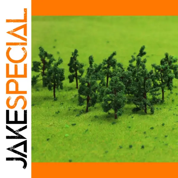100pcs N Z Scale Deep Green Model Trees
