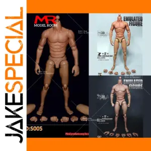 1/6 Male Muscle Action Figure with Replaceable Hands