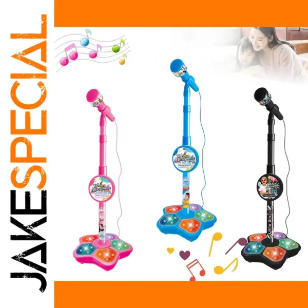 Kids Karaoke Microphone with Adjustable Stand