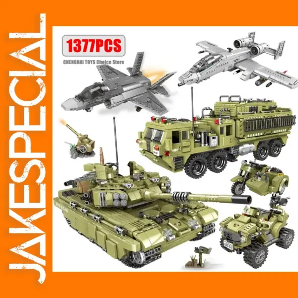 WW2 Military Tank Building Blocks Set