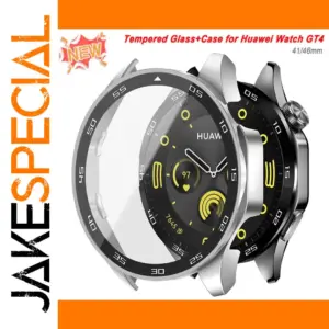 Tempered Glass & Case for Huawei Watch GT4 46mm