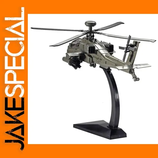 1/32 Scale Diecast Apache Helicopter Model
