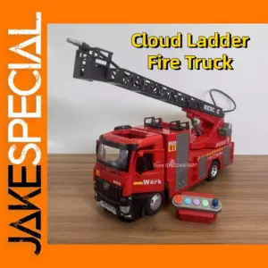 1:18 Cloud Ladder Sprinkler Fire Truck Model