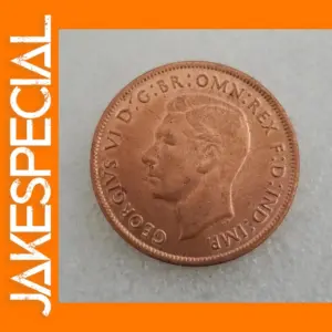 1937 Australia Silver Coin Replica Decor Item