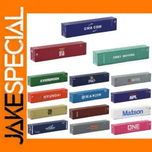 Evemodel N Scale 45ft Shipping Containers Set