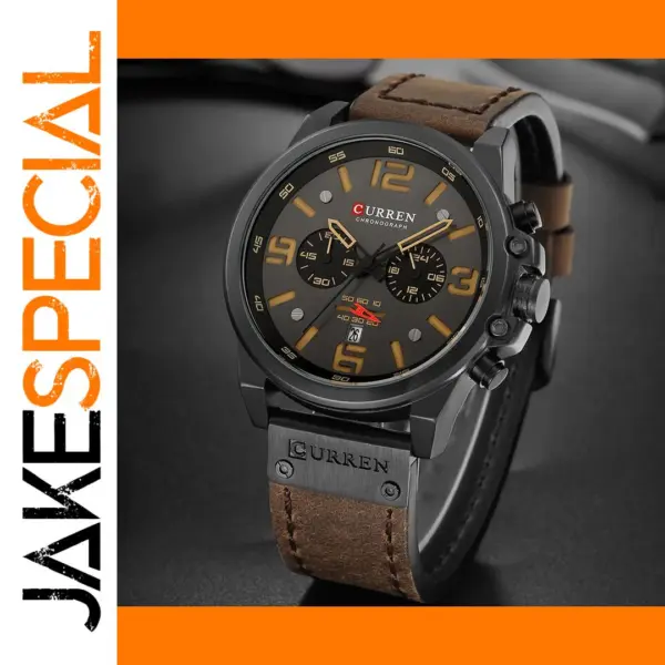 Luxury Waterproof Quartz Chronograph Watch