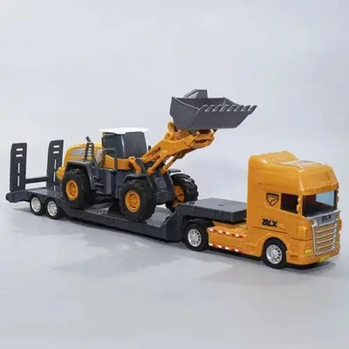 1:50 Diecast Plastic Flatbed Trailer Model 30 1:50 Diecast Plastic Flatbed Trailer Model - Image 30