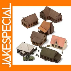 1/72 Eastern European Towns Wooden Model Kit