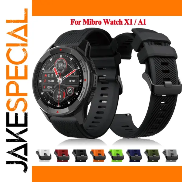 22mm Silicone Sport Strap for Mi Bro Mibro X1/A1