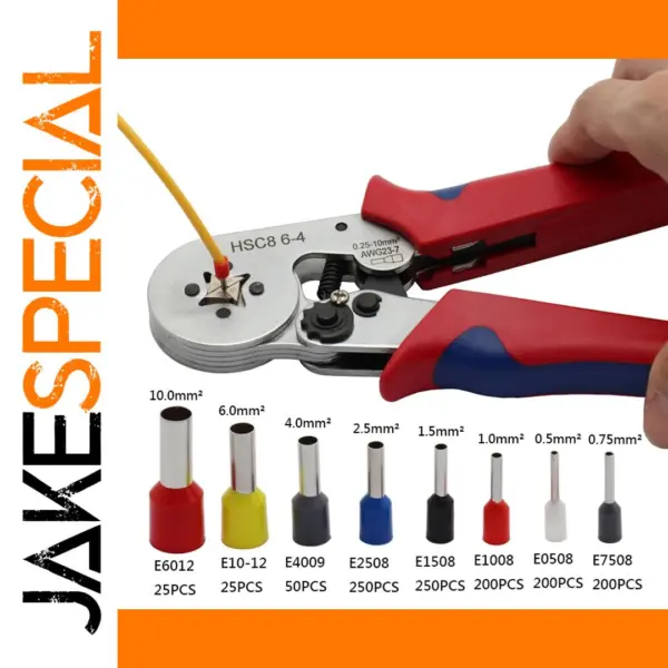 Self-Adjusting Crimping Tool with 1200 Connectors