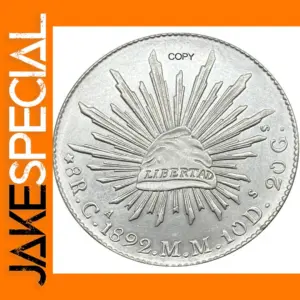 Mexican 1892 Silver Plated Commemorative Coin