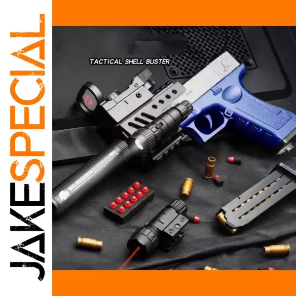 G17 Airsoft Pistol Toy with Bullets and Silencer