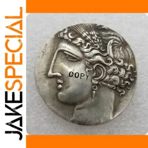 Ancient Greek 10 Drachma Coin Replica