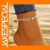 Punk Silver Infinity Ankle Bracelet for Women