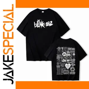 Blink182 Casual O-Neck Cotton T-Shirt