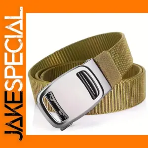 Unisex Canvas Work Belt with Automatic Buckle