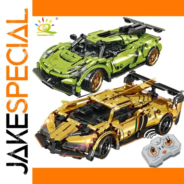 HUIQIBAO 1:18 RC Racing Car Building Blocks
