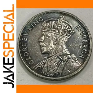 1934-35 Australia 1 Florin Silver Coin Replica