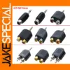 Dual RCA to 3.5mm & 6.35mm Stereo Adapter Set