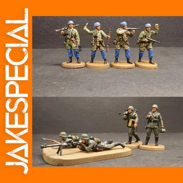 1/72 Scale Resin German Paratrooper Figures 4pcs
