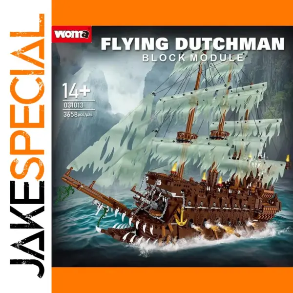 Flying Dutchman Pirate Ship Building Blocks Set