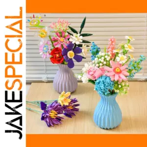 HUIQIBAO DIY Flower Building Block Set