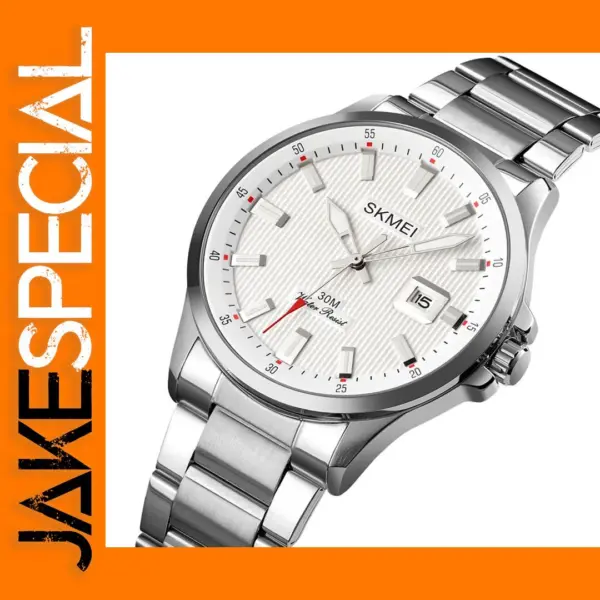 Luxury Quartz Men's Watch with Three Dials