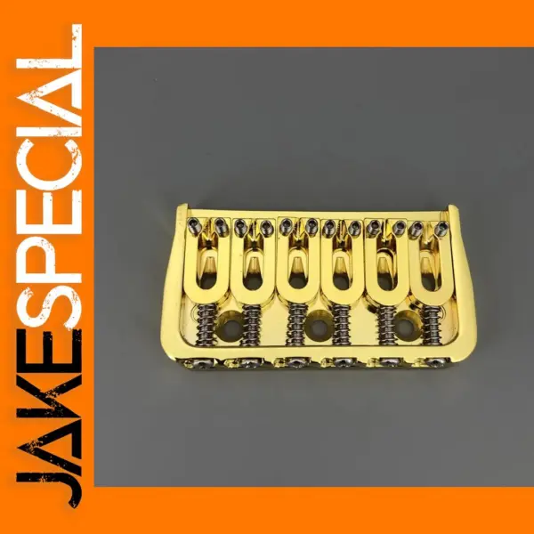 Gold Fixed Guitar Bridge for 6 String Guitar