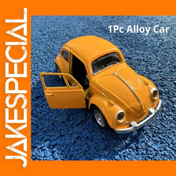 Alloy Pull-Back Vintage Yellow Trolley Car