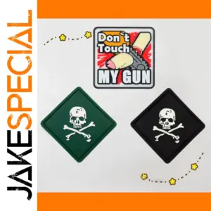 Square Skull Military PVC Patch for Clothing