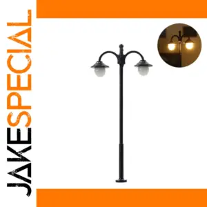 10pcs N Scale 1:160 Two-Headed Street Lamps