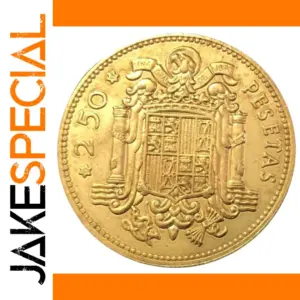 1953 Spain 2.5 Pesetas Bronze Replica Coin