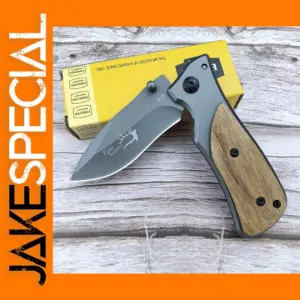 Mini Folding Knife with Olive Wood Handle