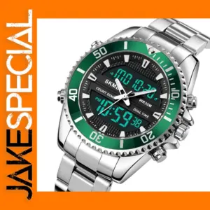 SKMEI Stainless Steel Digital Sport Watch