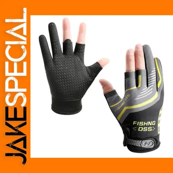 Men's Summer Three-Finger Fishing and Cycling Gloves