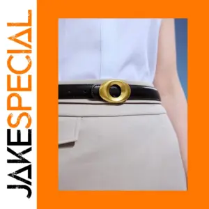 Genuine Leather Women's Retro Belt for Jeans