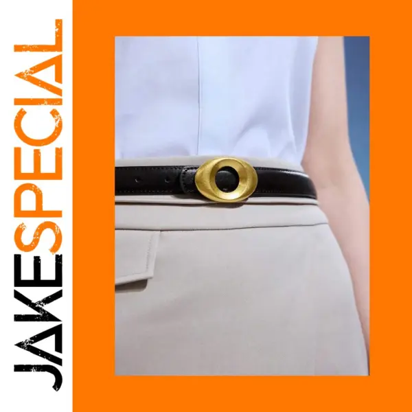 Genuine Leather Women's Retro Belt for Jeans