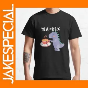 Funny T-Rex Tea Graphic T-Shirt for Men